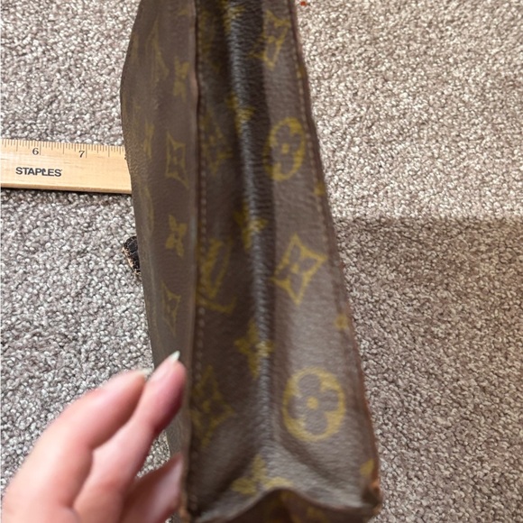 Auth LOUIS VUITTON Poche Toilette 26 Clutch Hand Bag Monogram Large Vintage - Picture 16 of 16